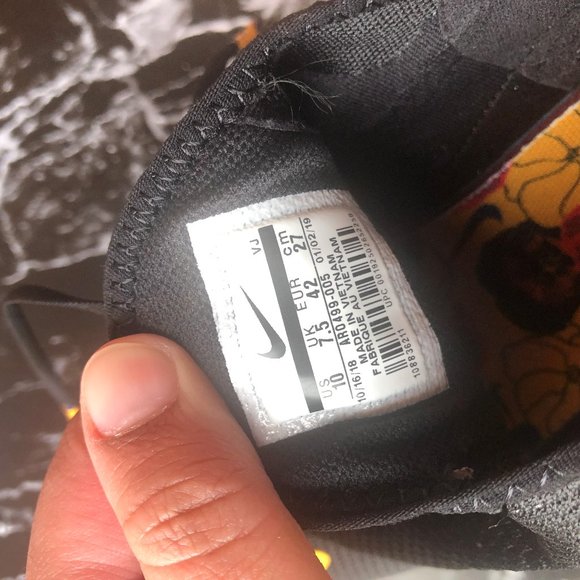 Nike Airmax 27C Floral Heel Orange Sneakers Size10 - Picture 8 of 8